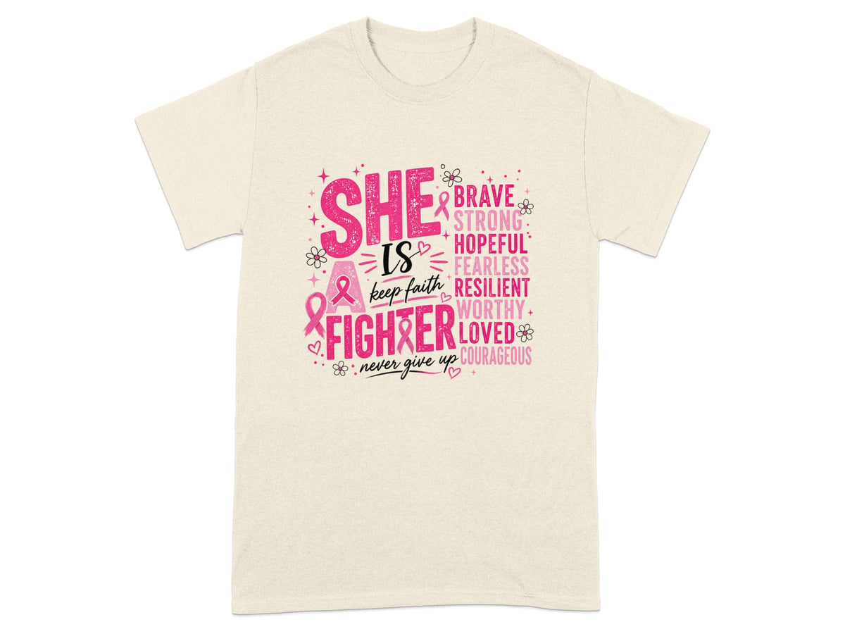 She is brave, strong, hopeful, fearless, resilient, worthy, loved, courageous fighter.
